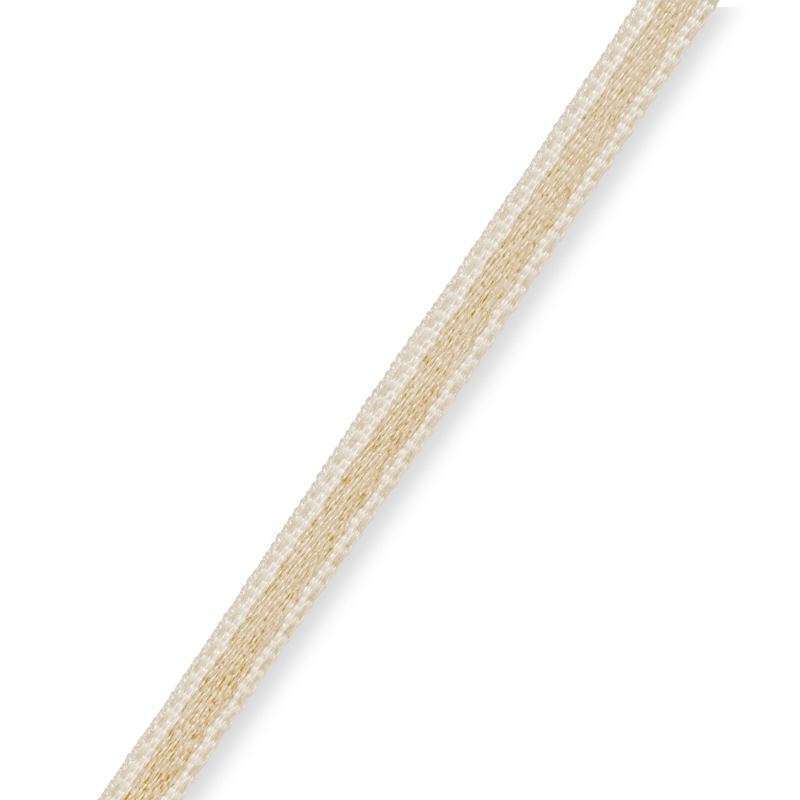 Satin ribbon 3 mm beige, 50 m