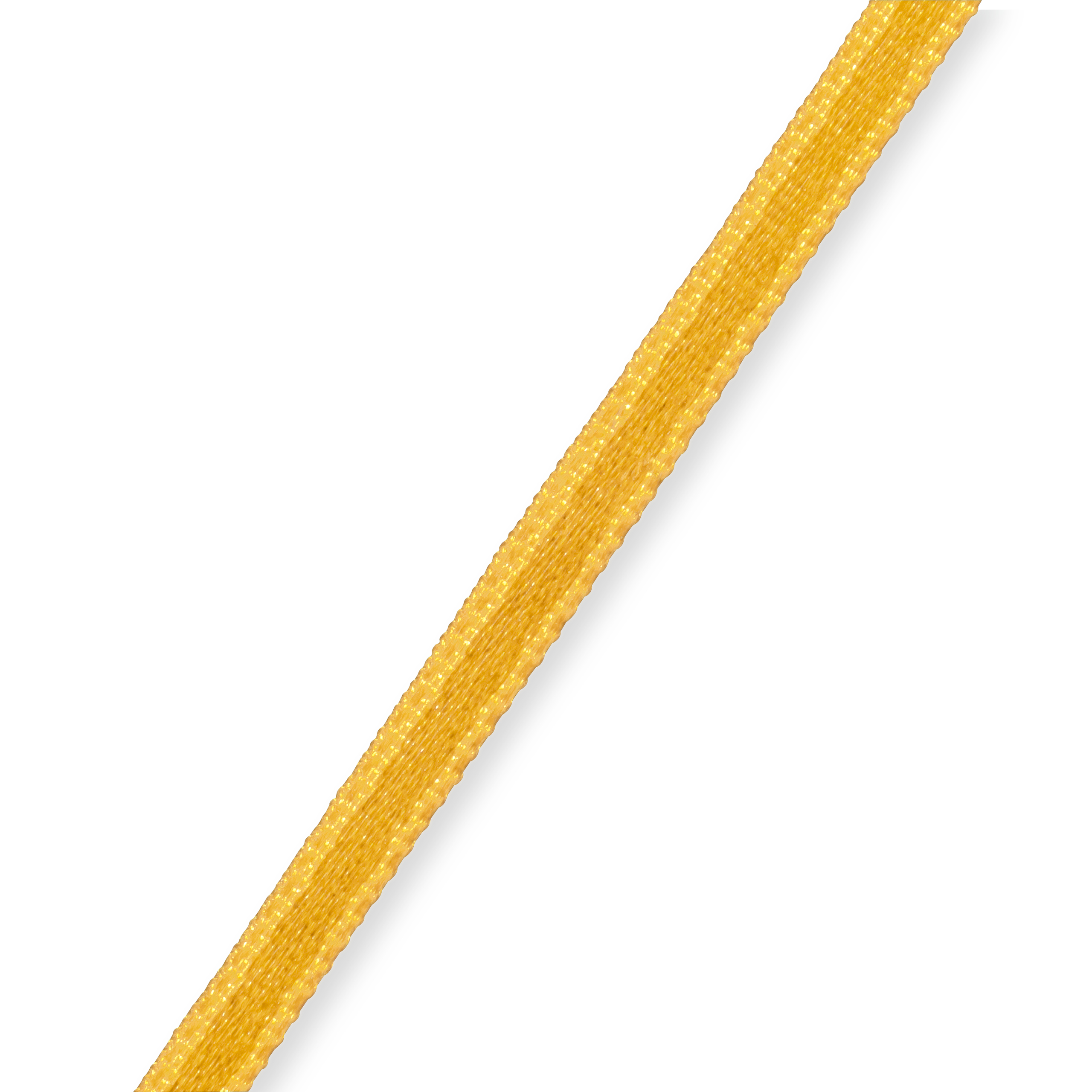 Satin ribbon 3 mm yellow, 50 m