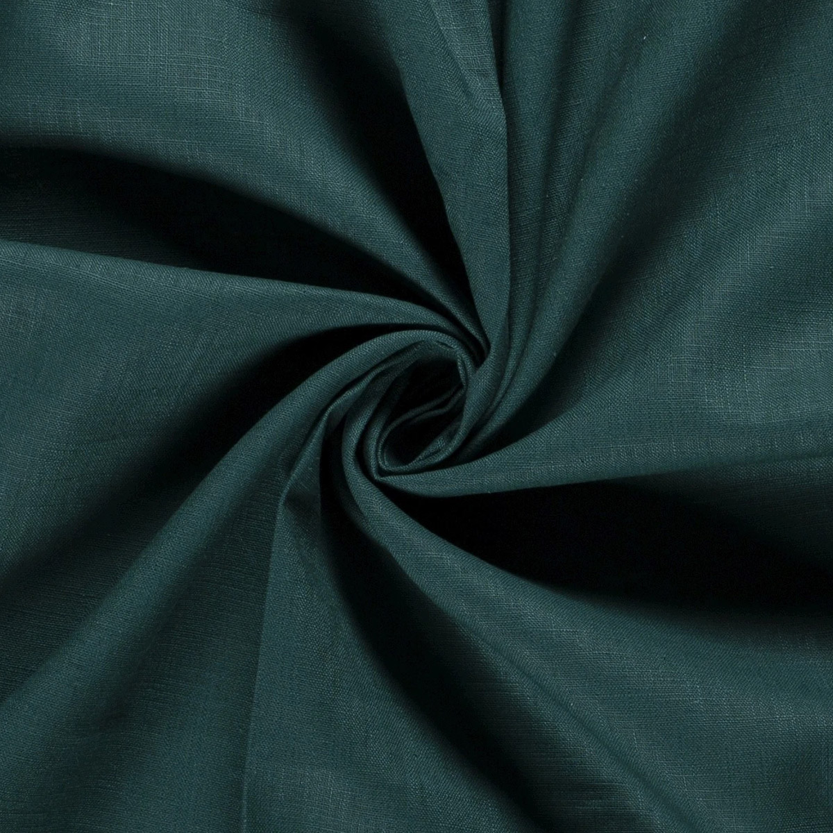 Linen washed, dark turquoise green