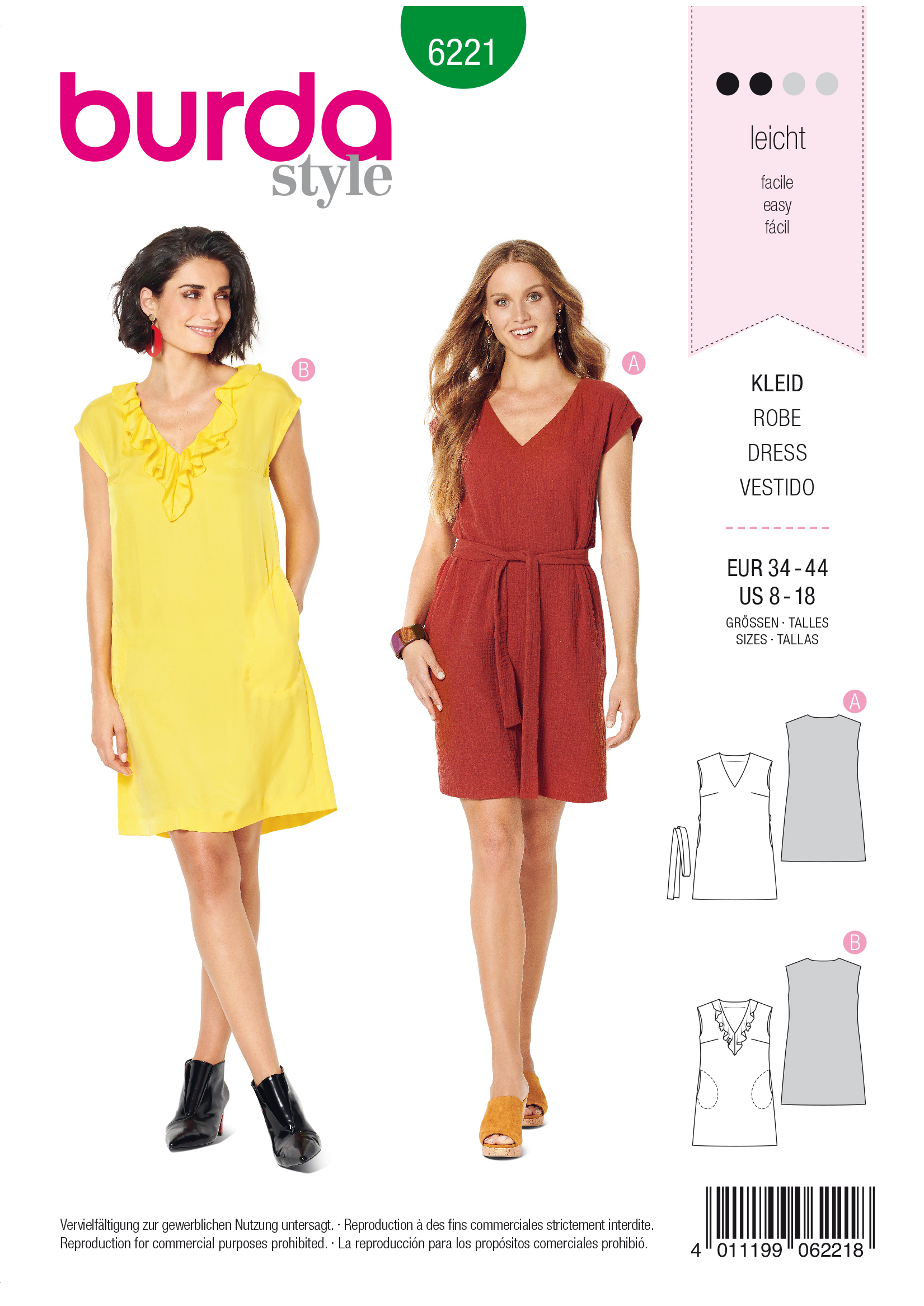 Burda Schnittmuster Kleid