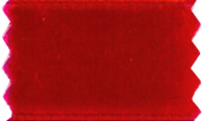 velvet ribbon elastic 9 mm, cherry red