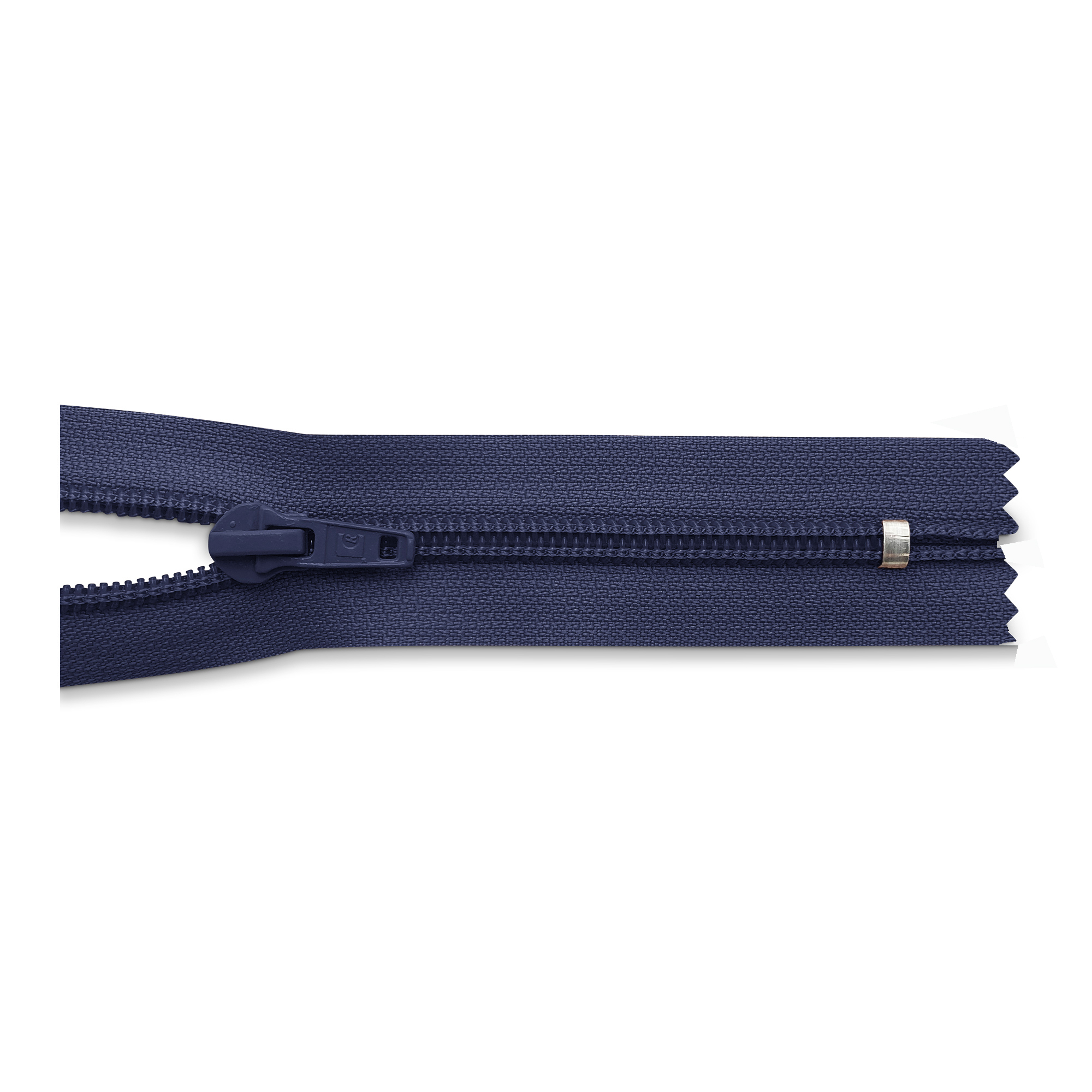 Reißverschluss 25cm, nicht teilbar, PES-Spirale breit, dunkelblau, hochwertiger Marken-Reißverschluss von Rubi/Barcelona