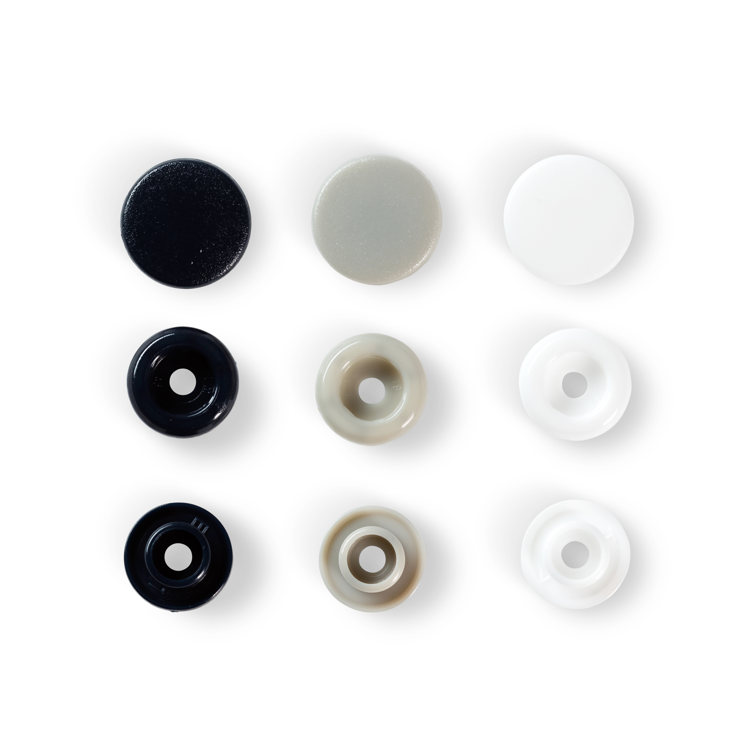Prym Love Druckknopf Color KST 12,4mm marine/grau/weiß