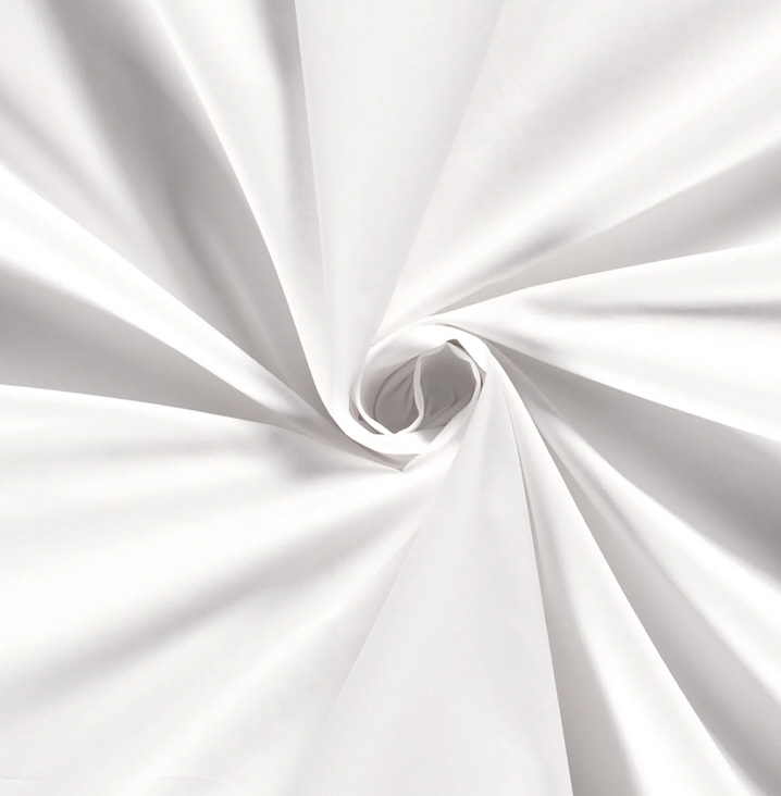 Popeline, reinweiß, 100%CO, 145cm breit, 120 g/m², Öko-Tex-zertifiziert, Standard 100, procuct class I