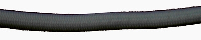 Elastic-Kordel dick 4mm schwarz, bei Mundmasken nur zur Verwendung hinter dem Kopf und nicht hinter den Ohren geeignet