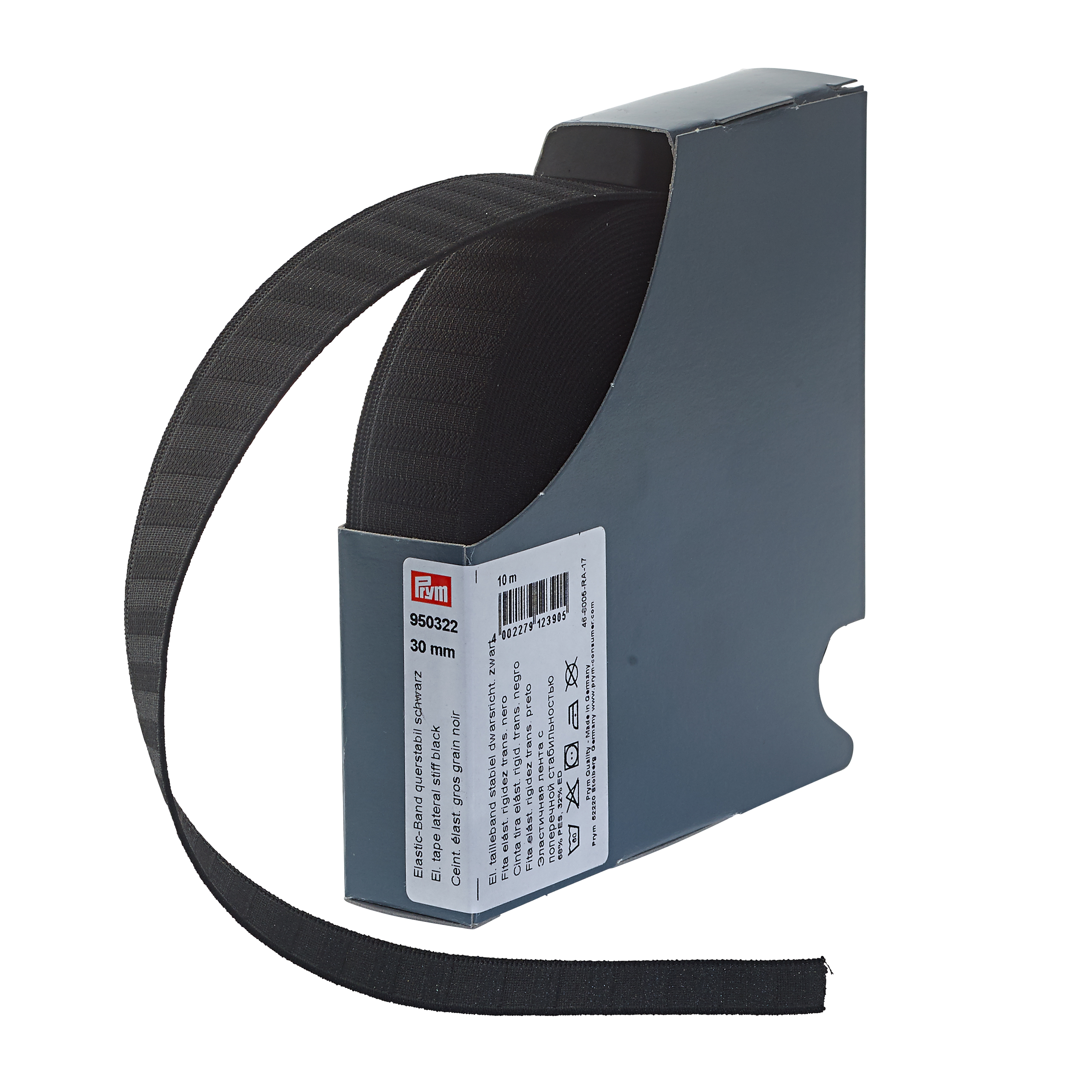 Elastic-Band querstabil 30 mm schwarz, Meterware