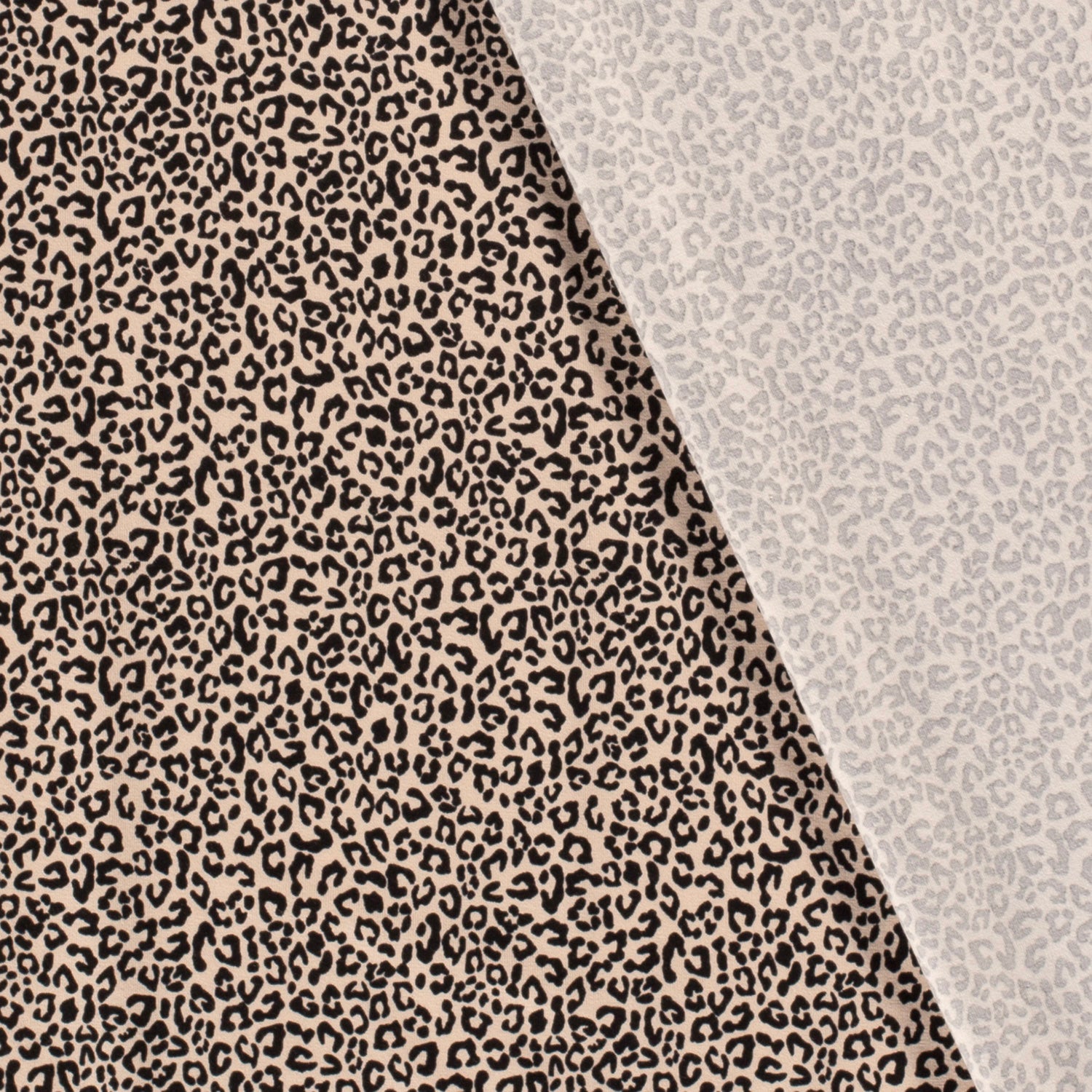 Jersey, Baumwolle Panther  braun/beige, 95%Co, 5% EL, ca. 150cm breit, 200 g/m², Öko-Tex-zertifiziert 