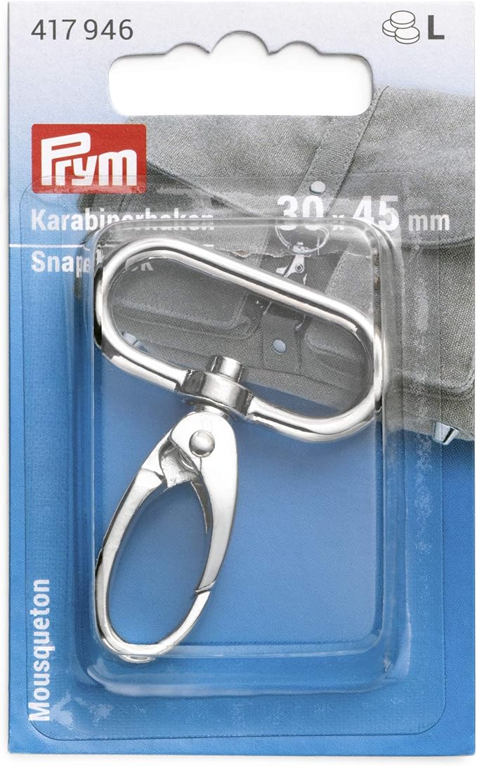 Snap hook 40x60mm si-col., 1 St