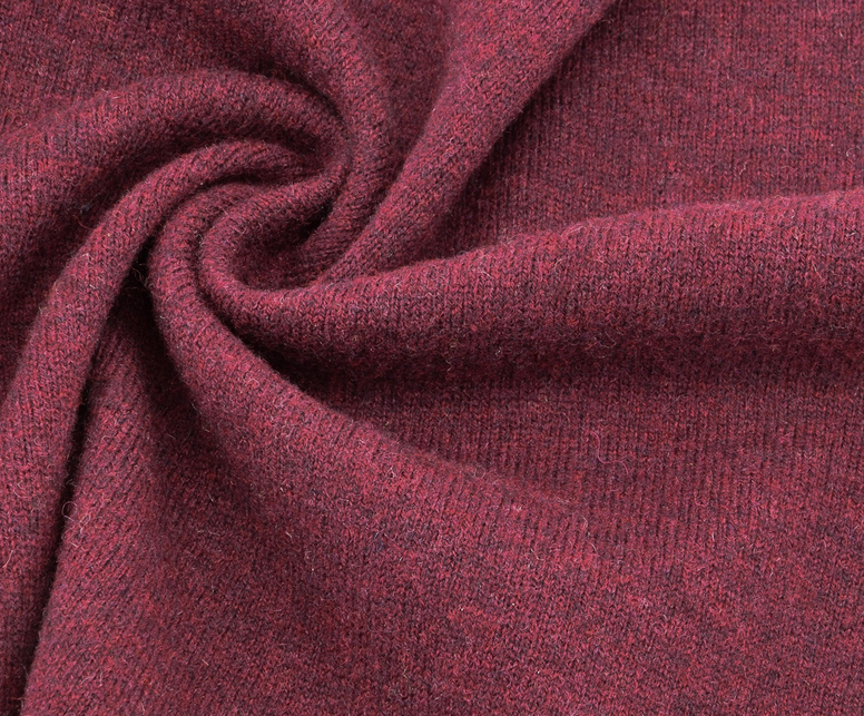 Merino-Feinstrick dunkelrot meliert, 100% Merinowolle