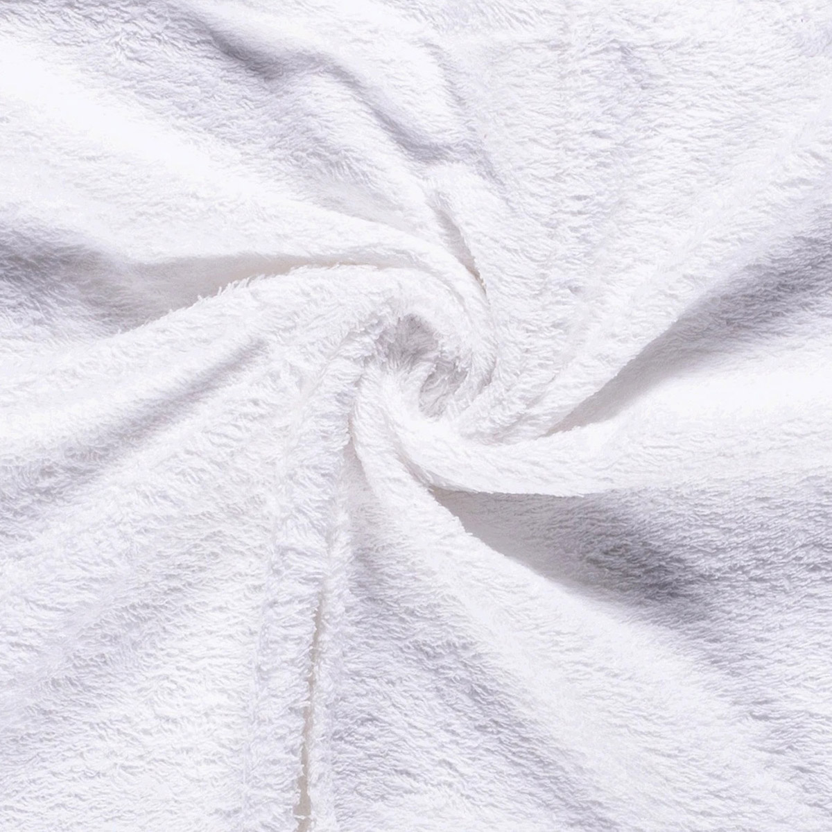 Towelling cloth, pure white