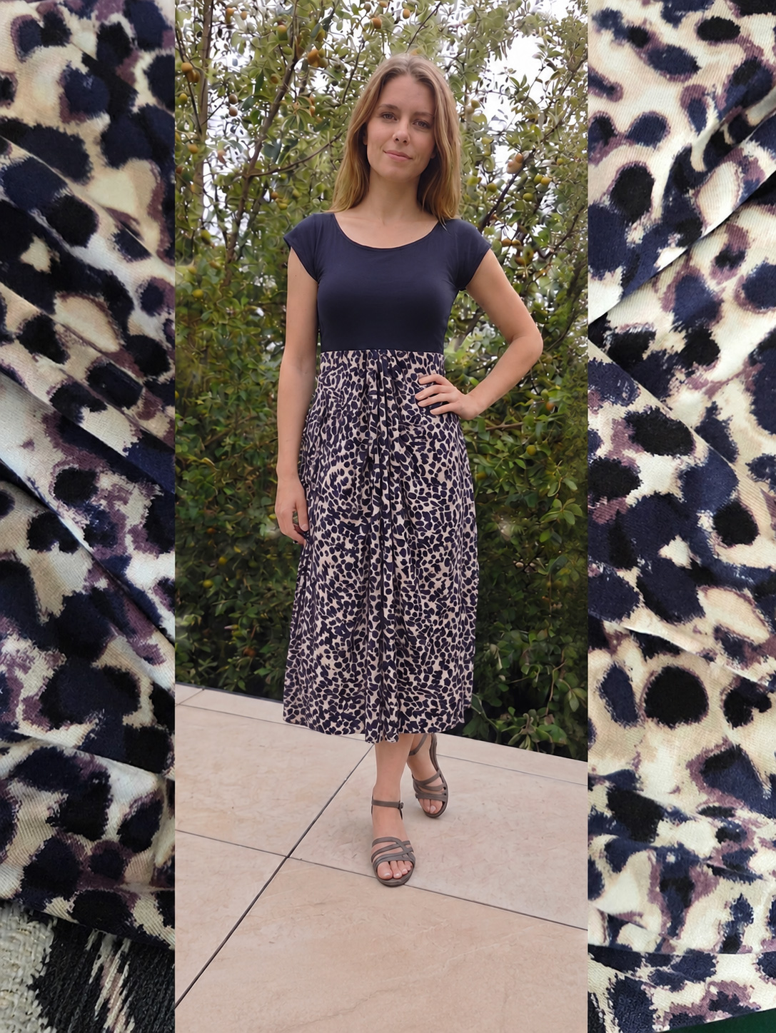 Viskose-Jersey, animal-print, Vi/El 150 cm breit