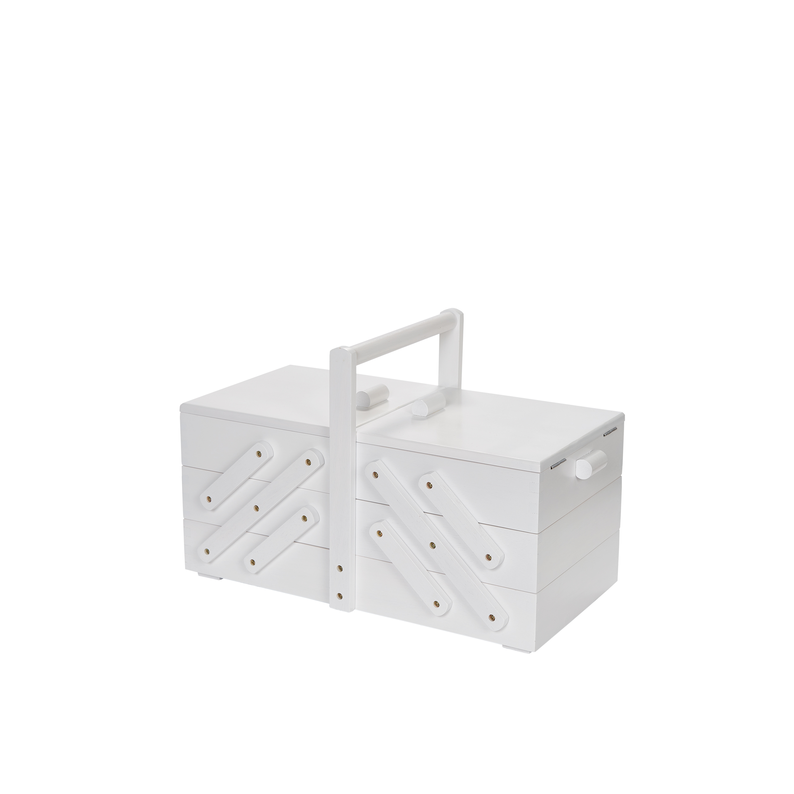 sewing box L white  36 x 19 x 22 cm