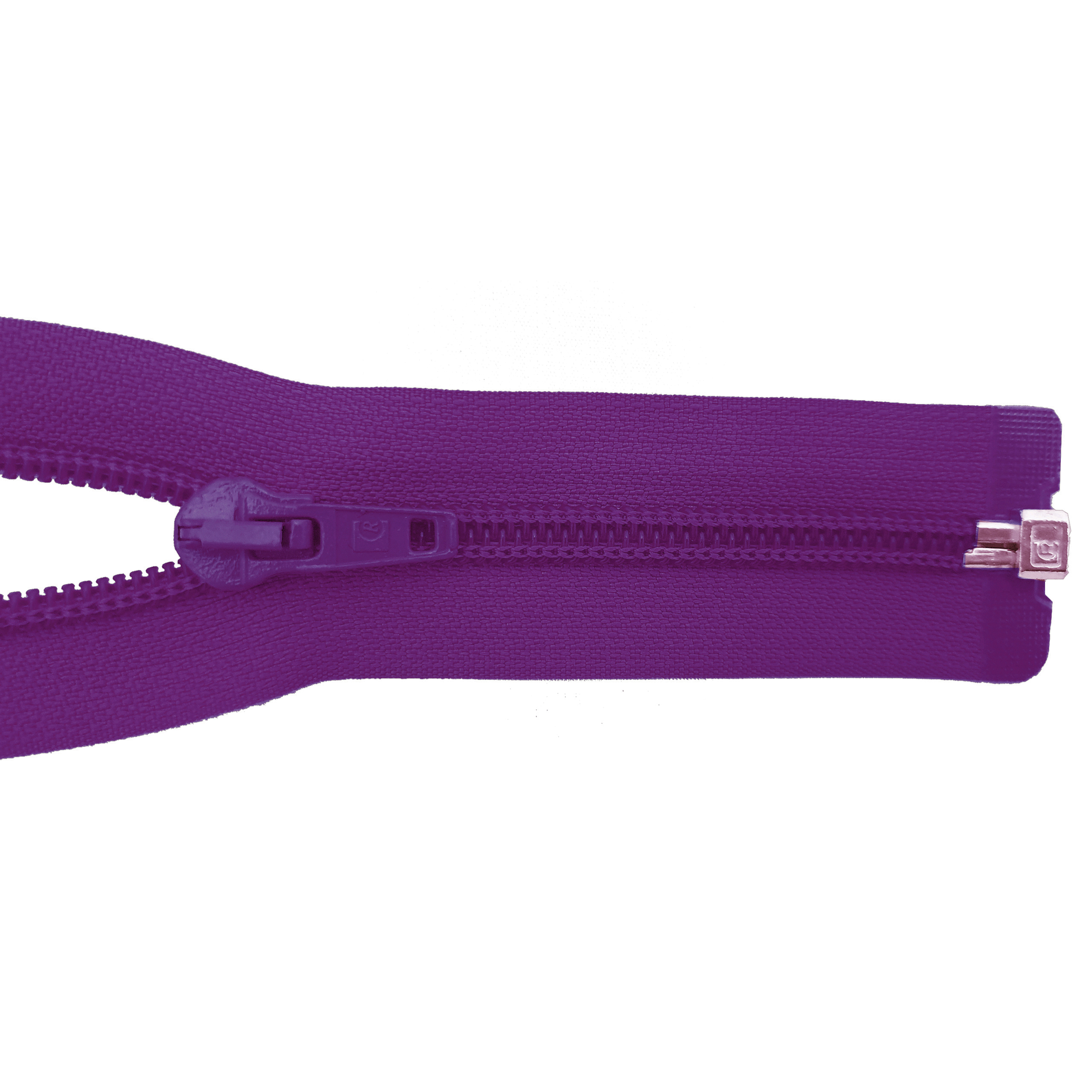 zipper 100cm,divisible, PES spiral, wide, dark purpure purple