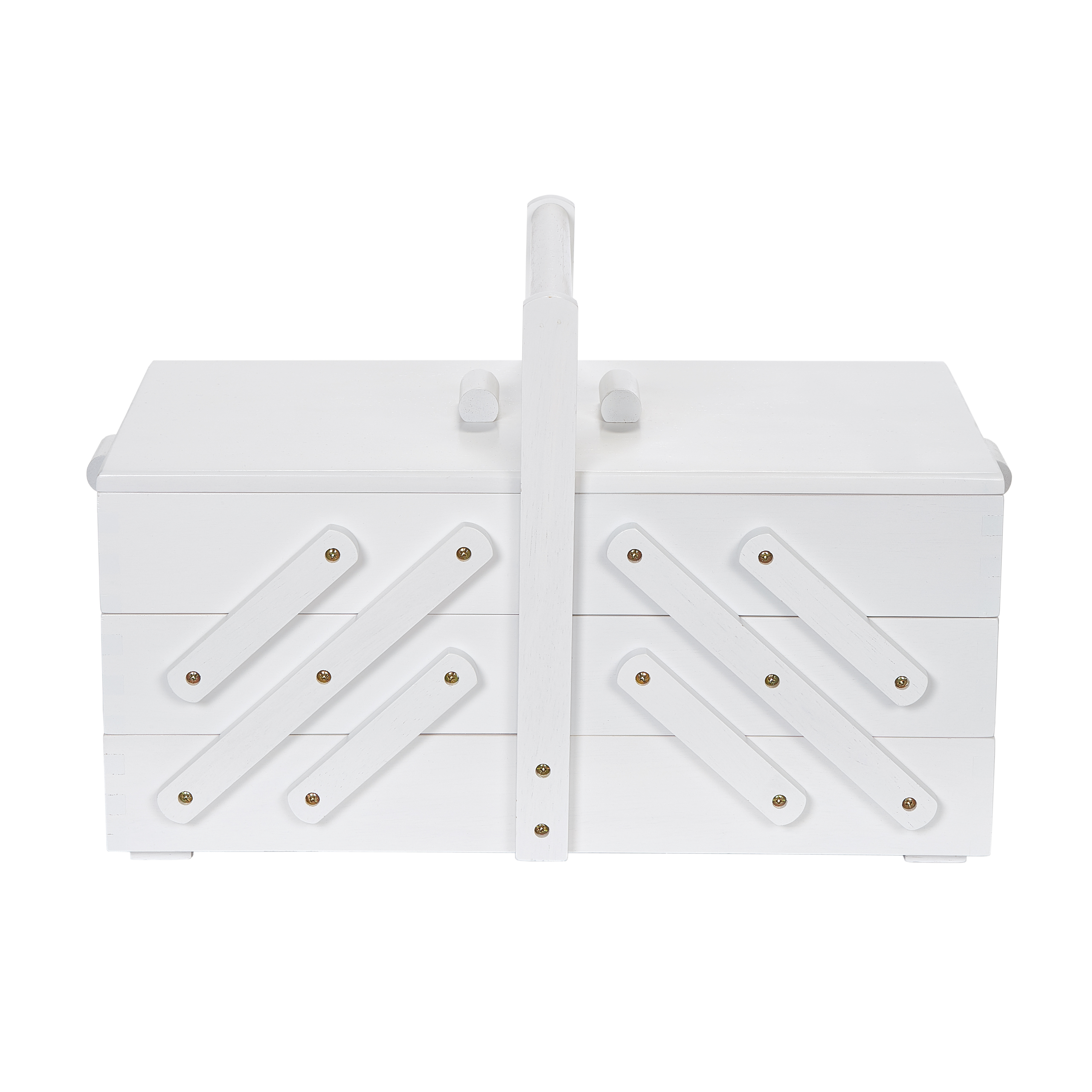 sewing box L white  36 x 19 x 22 cm