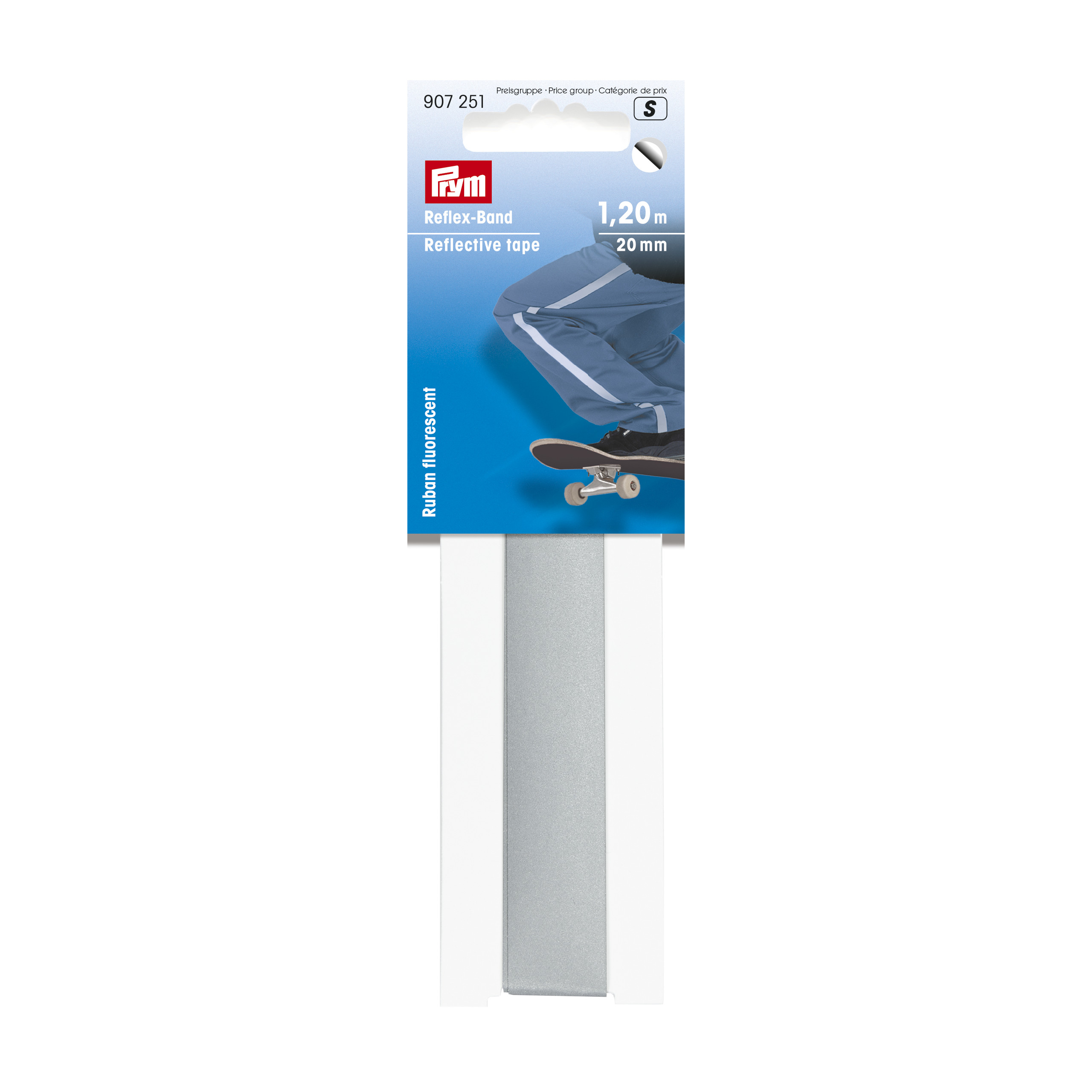 Reflex-Band 20 mm selbstklebend, 1,2 m/ 