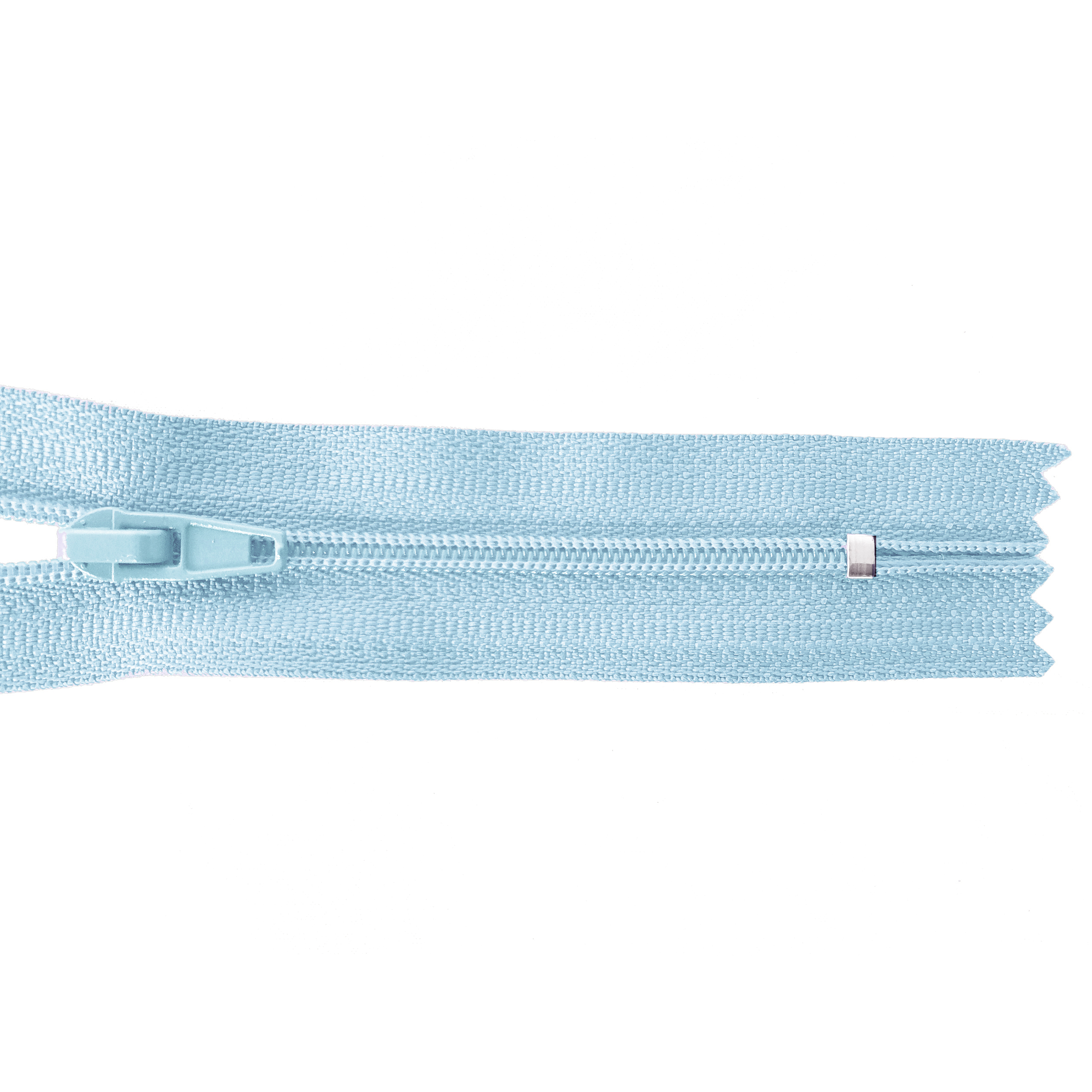 Reißverschluss 20cm, nicht teilbar, PES-Spirale fein, gardeniablau (blassblau), hochwertiger Marken-Reißverschluss von Rubi/Barcelona