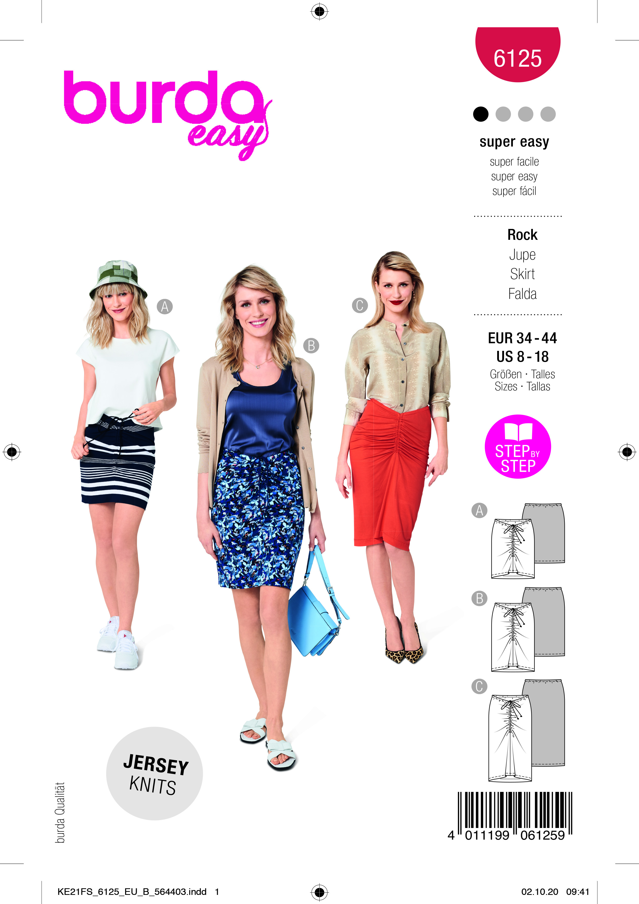 Burda Schnittmuster Rock