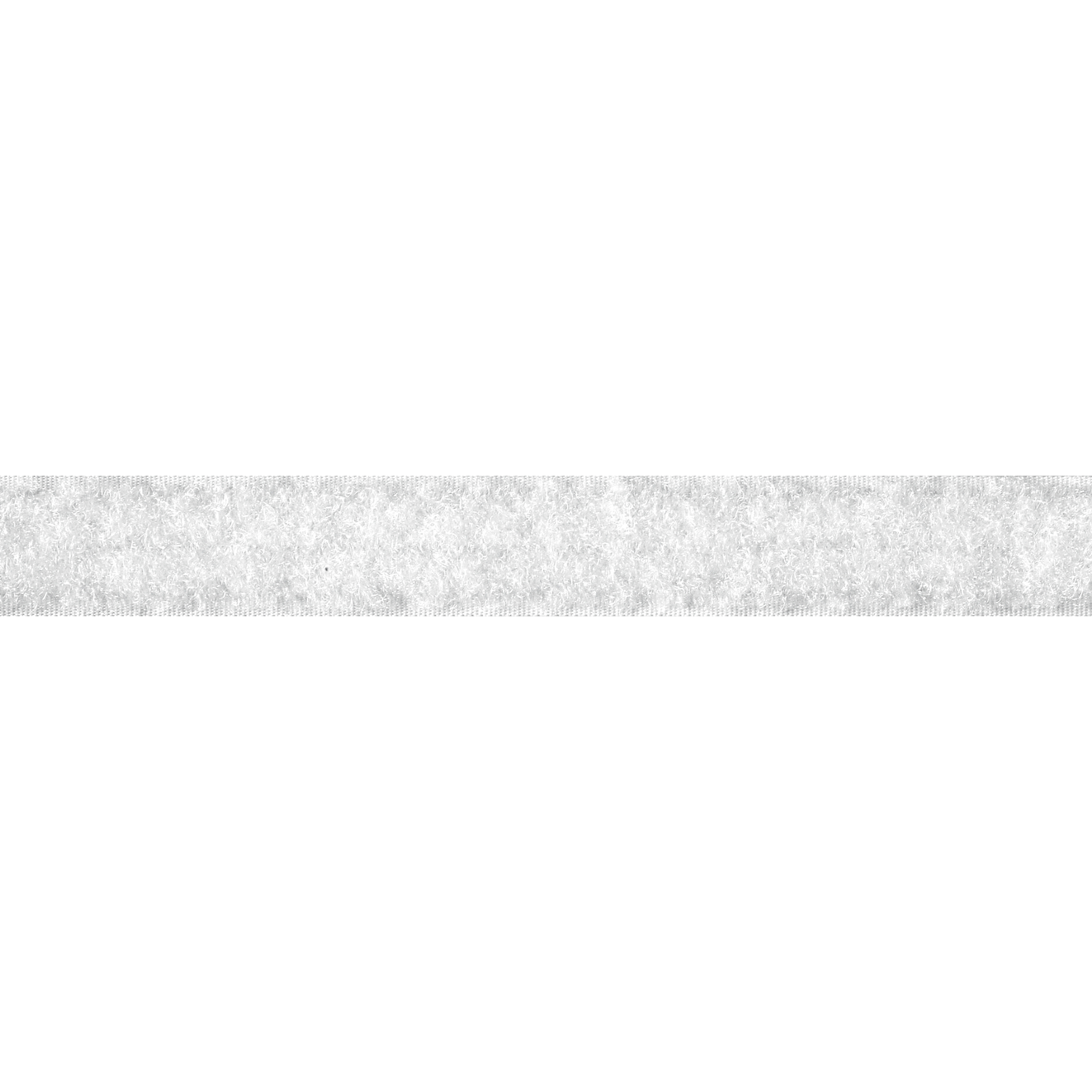 Klettband / Flauschseite zum Annähen Meterware weiß, 50mm