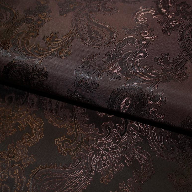 Futter Jaquard Paisley VI / PE dunkelbraun