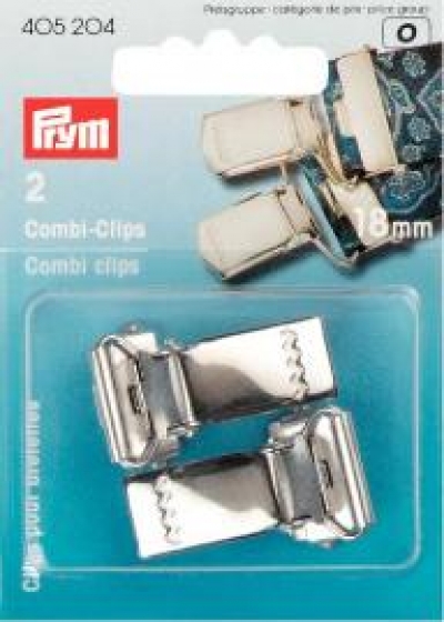 Combi-Clips ST 18 mm silberfarbig, 2 St