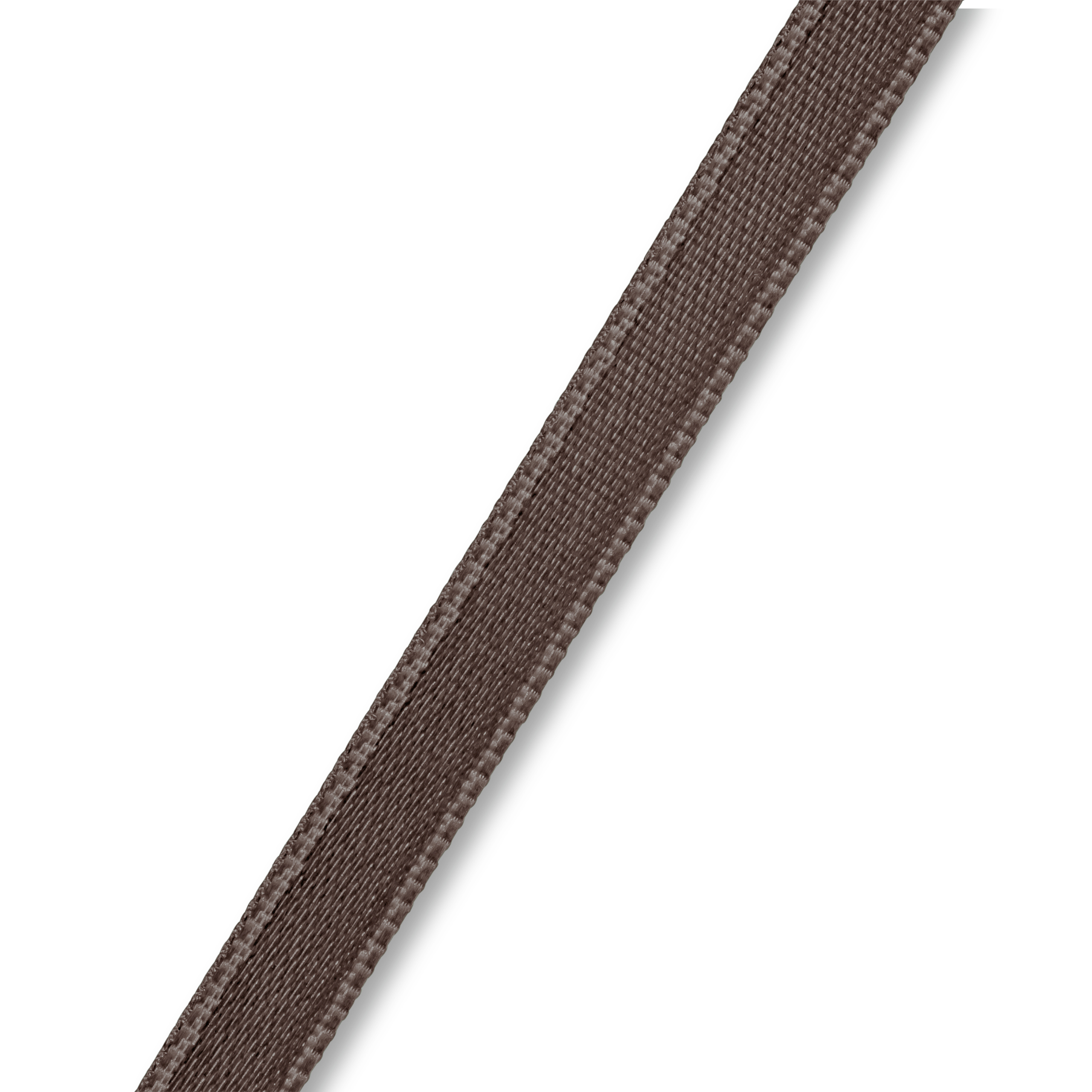 Satinband 6 mm dunkelbraun, Meterware