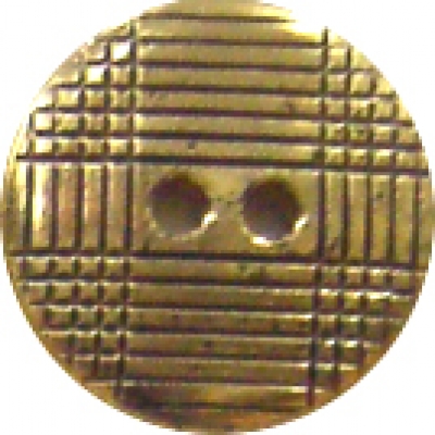 Knopf 15mm Kunststoff goldfarbig 2 Loch