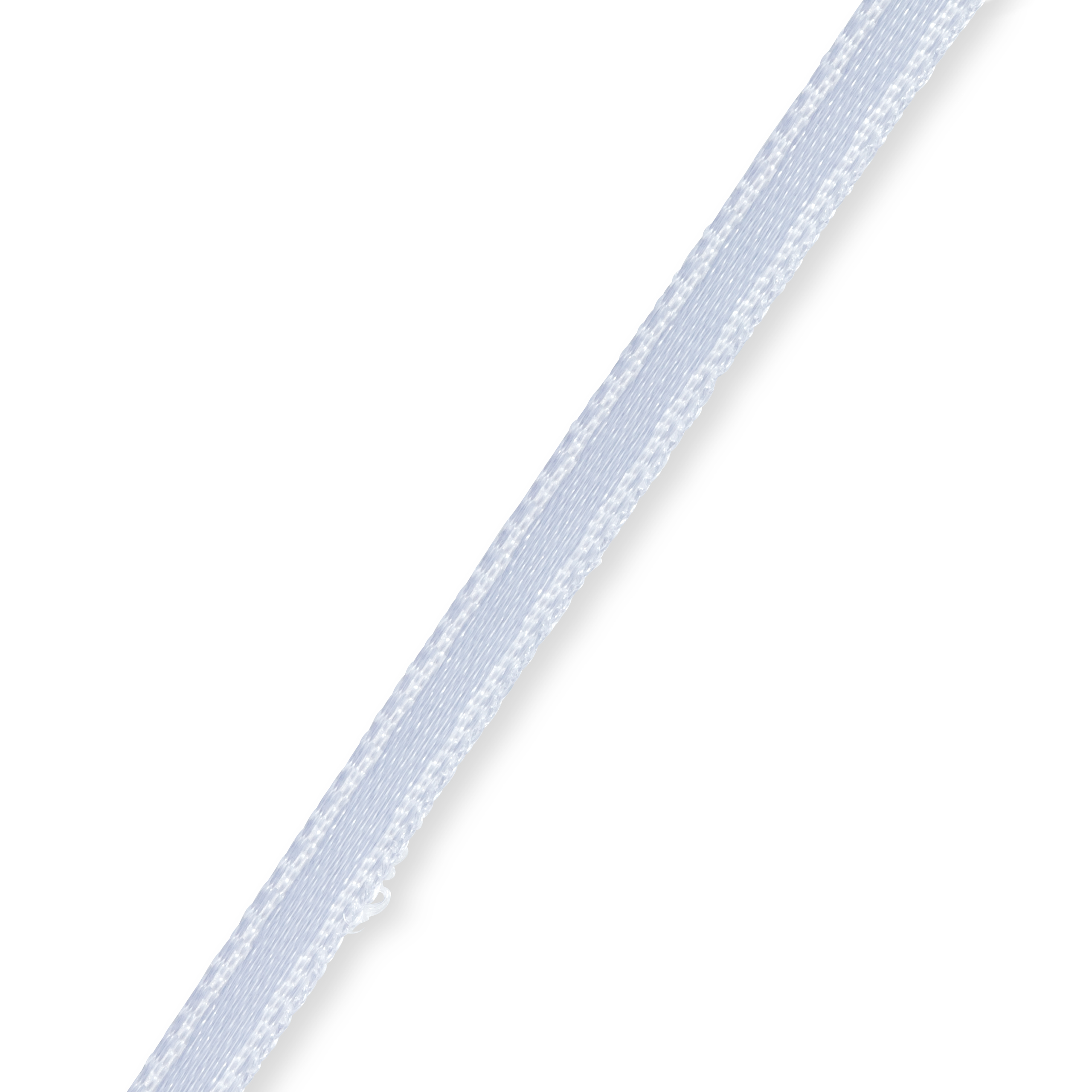 Satin ribbon 3 mm white, 50 m