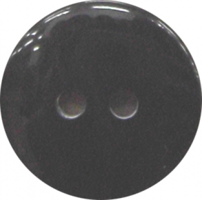 Knopf 15mm Kunststoff 2 Loch schwarz glänzend 
