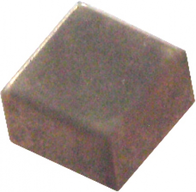 Knopf 21mm Metall Öse viereckig altmessing, Fb: gold