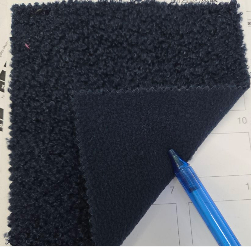 Bouclé Teddy, d.blau, 100% PES Micro